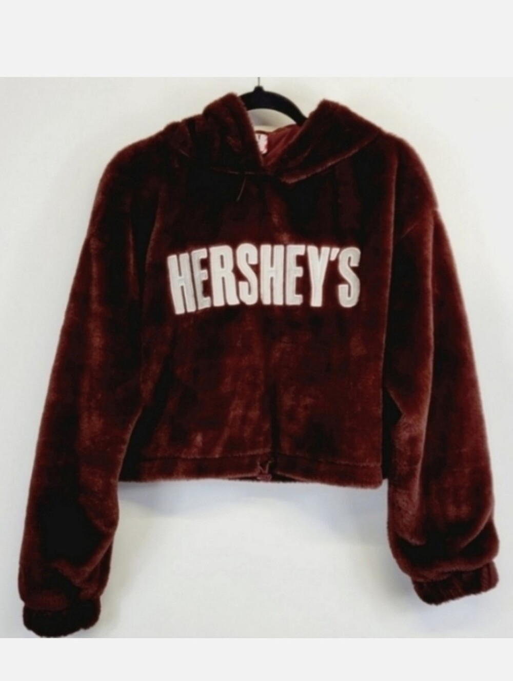 FOREVER 21 Hersey's Plush Hoodie Brown Pullover Size Medium